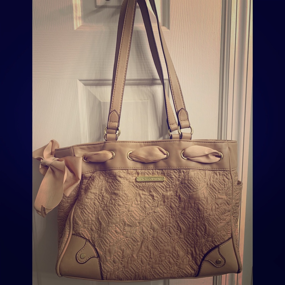 Juicy brand cloth purse with bow on the side large